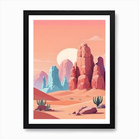 Desert Landscape Art Print