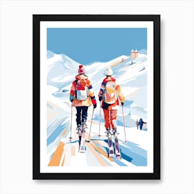 Val Thorens   France, Ski Resort Illustration 3 Art Print