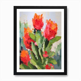 Cactus Painting Turks Head Cactus 1 Art Print