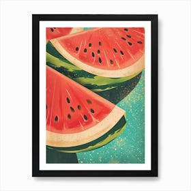 Art Deco Inspired Watermelon Art Print