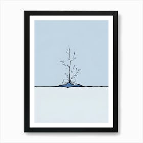 Tree In The Snow 1 Art Print