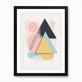 Abstract Triangles 5 Art Print