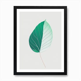 Mint Leaf Abstract 1 Art Print