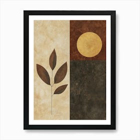 Abstract Leaf Canvas Art Art Print