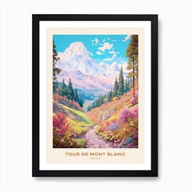 Tour De Mont Blanc France 2 Hike Poster Art Print