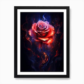 Rose Of Fire Art Print