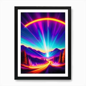 Rainbow Road Art Print