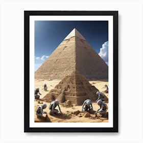 Egyptian Pyramids Art Print