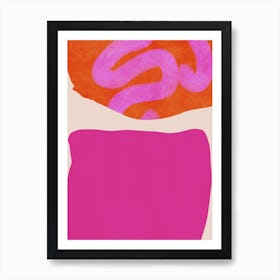 Boho Minimal Pink 2 Art Print