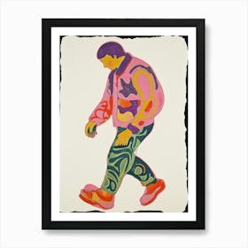 Walking Man'' Art Print