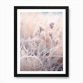 Frosty Botanical Winter Heath 4 Art Print