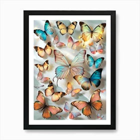 Butterfly Collection Art Print