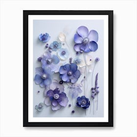 Purple Flowers Art Print