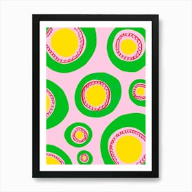 Bright and colourful Art Print