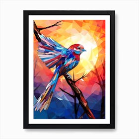 Bird Abstract Pop Art 1 Art Print