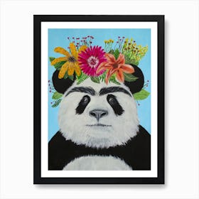 Frida Kahlo Panda Art Print