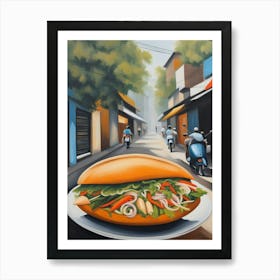 Sandwich On The Street Art Print