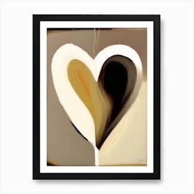 Abstract Heart Symbol Abstract Painting Art Print