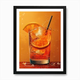 Aperol Spritz Orange 19 Art Print