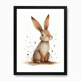 Beveren Rabbit Nursery Illustration 2 Art Print