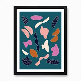 Shapes Salad Art Print