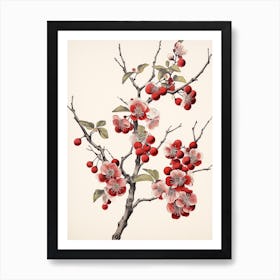 Sakura Cherry Blossom 5 Vintage Japanese Botanical Art Print