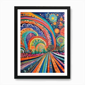 Rainbows In The Sky-Reimagined Art Print