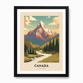 Mount Robson Provincial Park Canada 1 Vintage Hiking Travel Poster Art Print