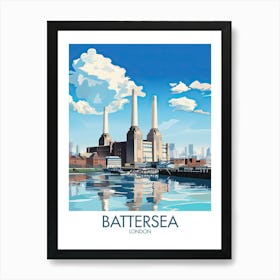 Battersea London Travel Print Gift Art Print