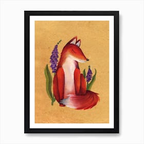 Red Fox Spirit Animal Art Print