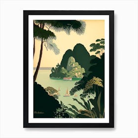 Ko Phi Phi Thailand Rousseau Inspired Tropical Destination Art Print