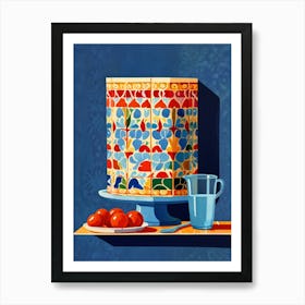 Tiled Cake Art Print