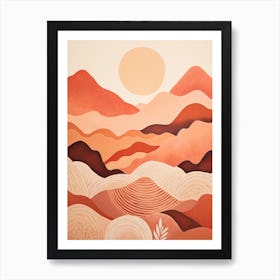 Desert Landscape 1 Art Print