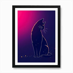 Feline Creative Cat Illustration 21 1 Art Print