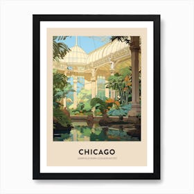 Garfield Park Conservatory 2 Chicago Travel Poster Art Print