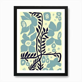 Henri Matisse Blue Flowers Art Print