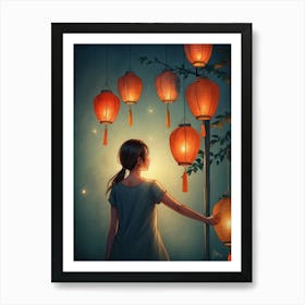 Chinese Lanterns 6 Art Print