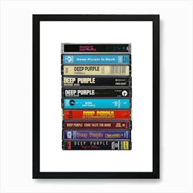 Deep Purple Albums - Cassette Print Music Poster Art Print