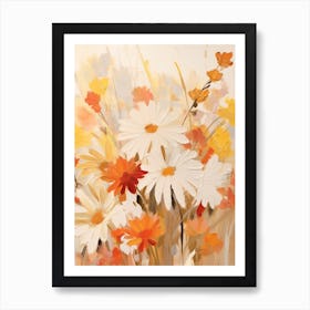 Fall Flower Painting Daisy 2 Art Print