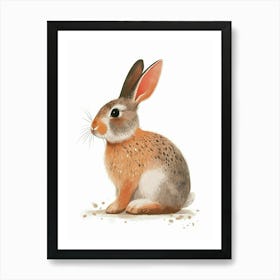 Rhinelander Rabbit Nursery Illustration 1 Art Print