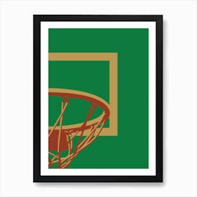 Celtic Basketball Art Print