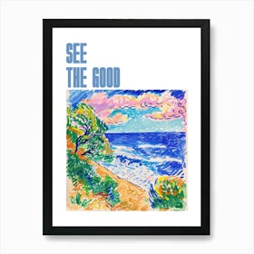 See The Good Poster Seaside Doodle Matisse Style 3 Poster