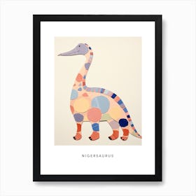 Nursery Dinosaur Art Nigersaurus 1 Poster Art Print