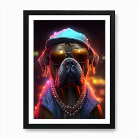 American Mastiff Dog Art Print