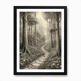 Path In The Woods 13 Art Print