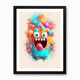 Colorful Monster Art Print