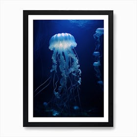 Turritopsis Dohrnii Importal Jellyfish Ocean Realistic 2 Art Print