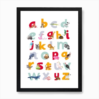 Animal Alphabet 3 Art Print