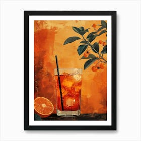 Aperol Spritz Orange 34 Art Print