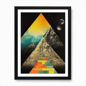 Modern geometrical space Art Print